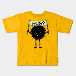 Monster Hug Cute Evil Character Kids T-Shirt